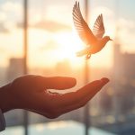 lucid-origin_A_business_leader’s_hands_gently_releasing_a_bird_into_flight_symbolizing_trus-1