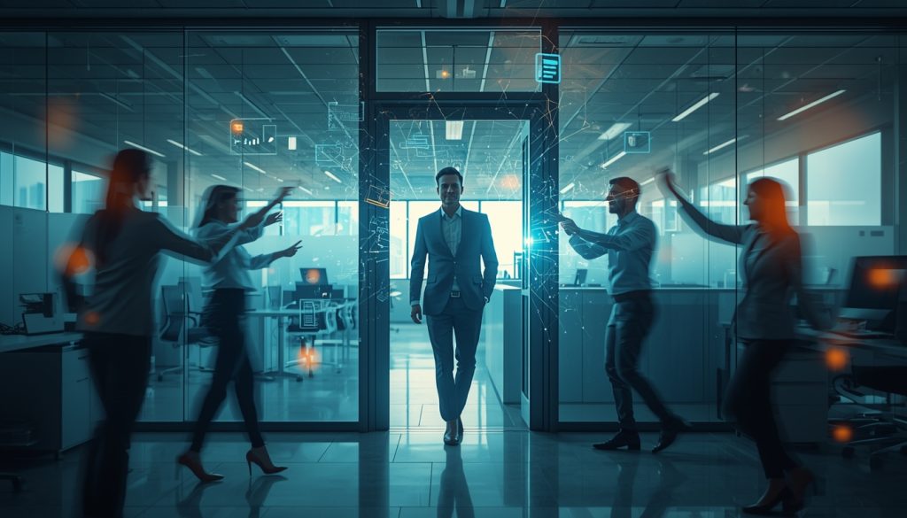 lucid-origin_Professional_corporate_concept_photography_illustrating_knowledge_leaving_an_org-1