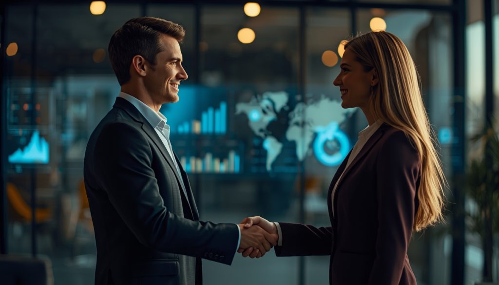 lucid-origin_A_modern_professional_business_setting_featuring_two_individuals_engaged_in_a_ge-0